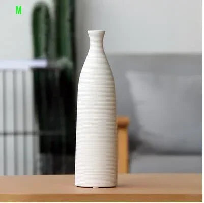 Modern Black & White Ceramic Vase