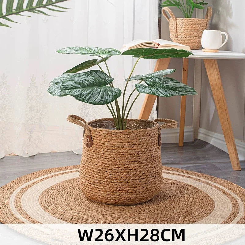 Natural Wicker Planter Basket - 20/25/30cm