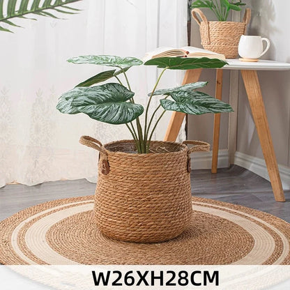 Natural Wicker Planter Basket - 20/25/30cm