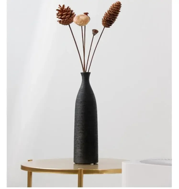 Modern Black & White Ceramic Vase
