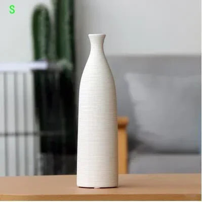 Modern Black & White Ceramic Vase