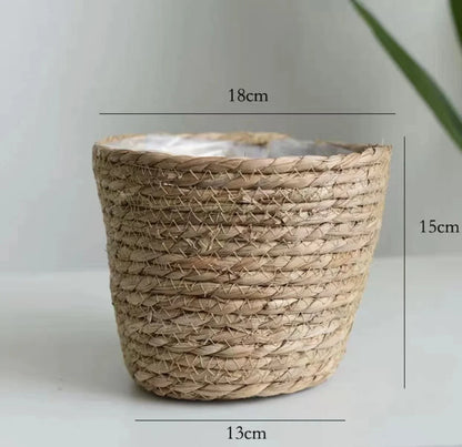 Natural Wicker Planter Basket - 20/25/30cm
