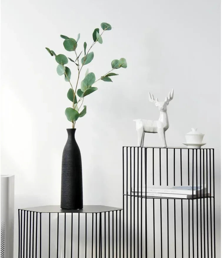 Modern Black & White Ceramic Vase