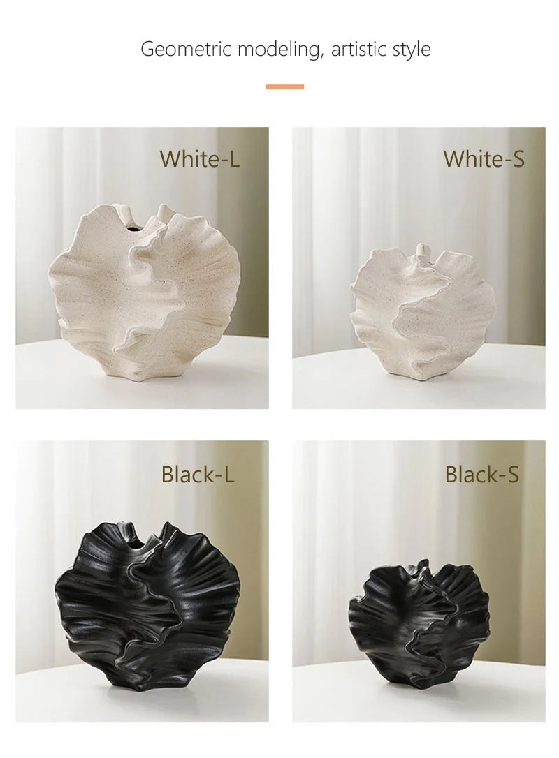 Ceramic Coral Vase - Nordic Style