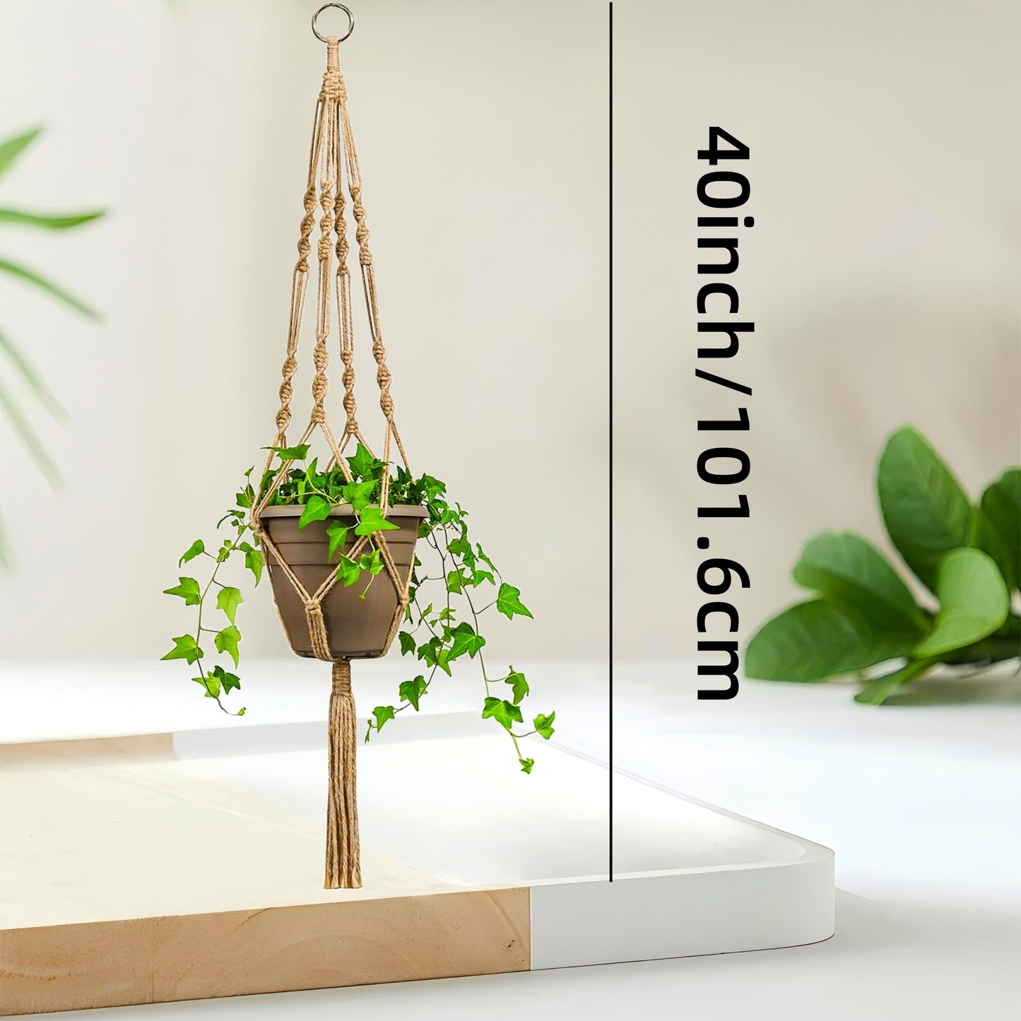 Boho Macrame Hanging Planters - Set of 2
