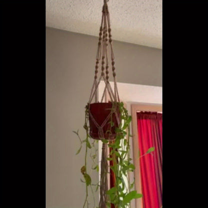 Boho Macrame Hanging Planters - Set of 2