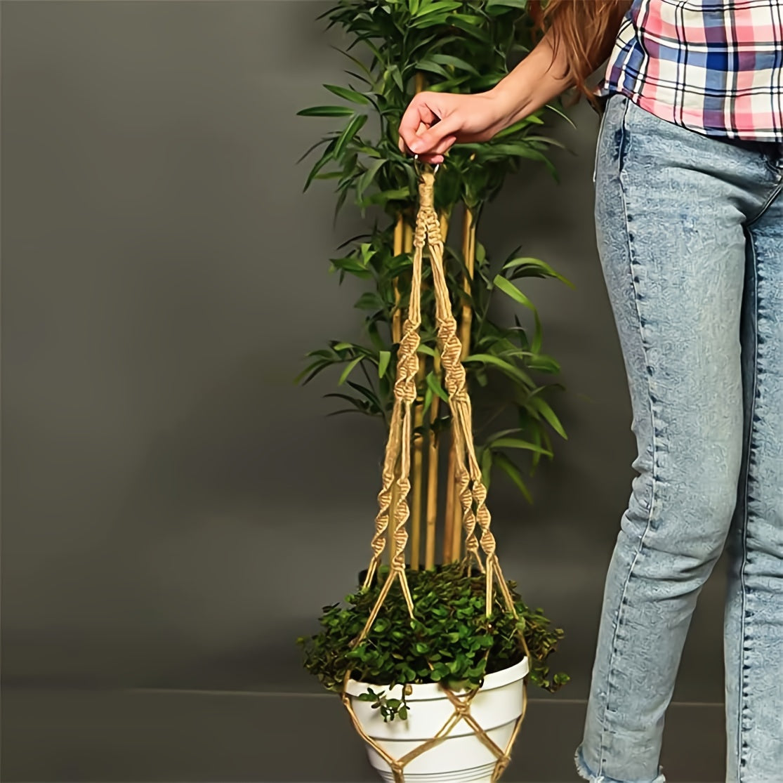 Boho Macrame Hanging Planters - Set of 2