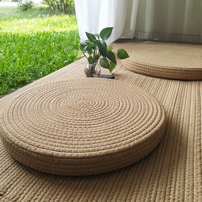Bohemian Handmade Linen Meditation Pouf