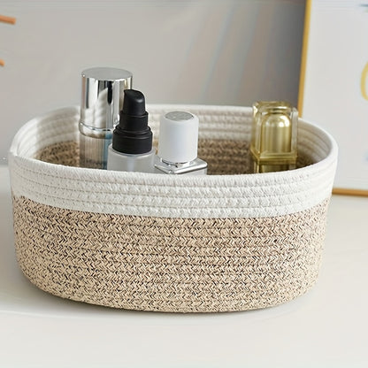 Japanese Hand-Woven Rope Storage Basket